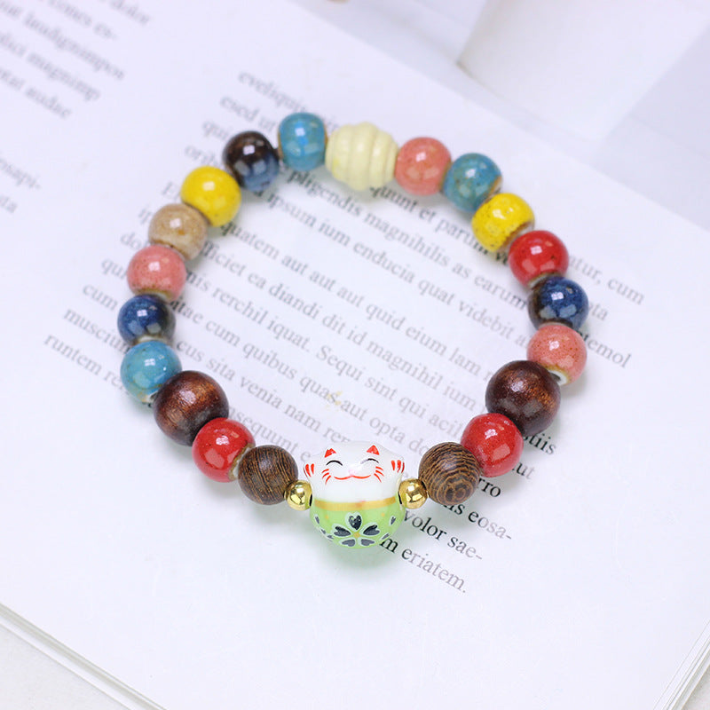 Ornament Ceramic Chinese Beaded Female Niche Bracelets