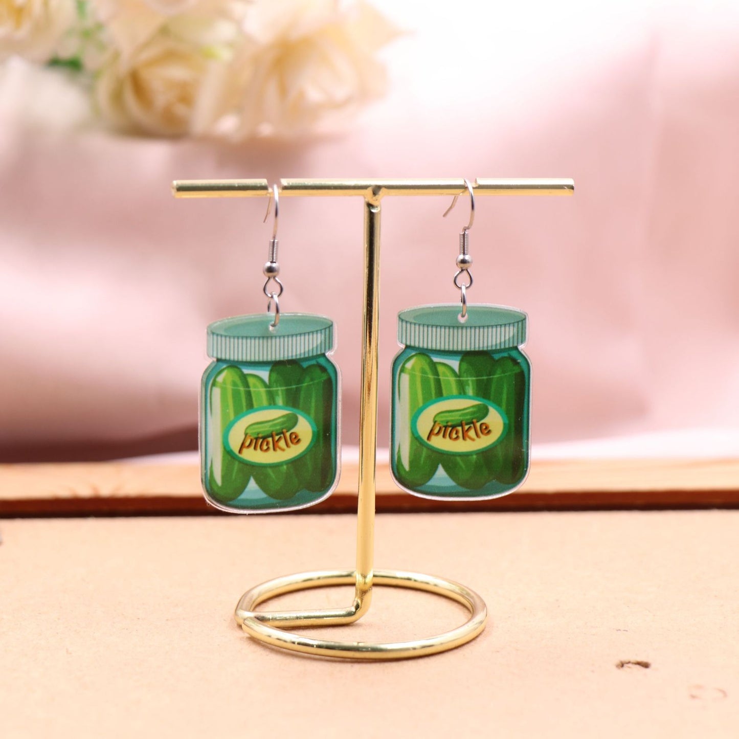 Summer Vegetable Cucumber Pickle Cute Personality Trend Earrings