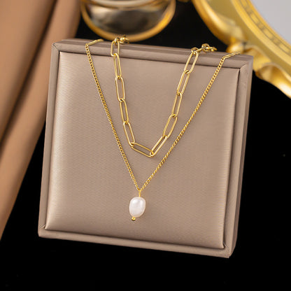 Women's Exquisite Versatile Fashion Stainless Steel Clavicle Necklaces