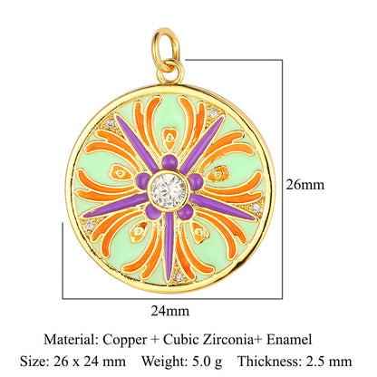 Palm Eyes Face Crown Snake Star Butterfly Rectangle Pendants