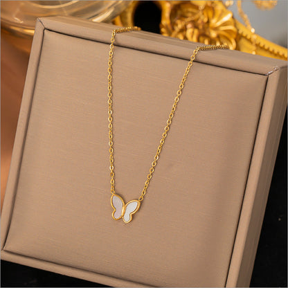 Women's Steel No Fading Design High-grade Light Necklaces