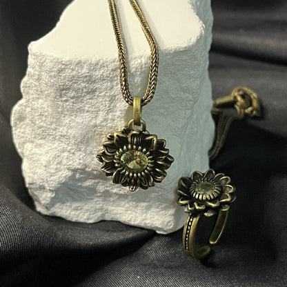 All Things Symbiosis Series Sunflower Suit Niche Necklaces