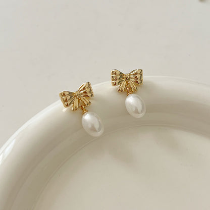 Women's High-grade Pearl For French Entry Lux Niche Earrings