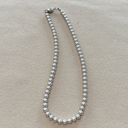 Imitation Polo Pearl Light Luxury Minority Advanced Gray Necklaces