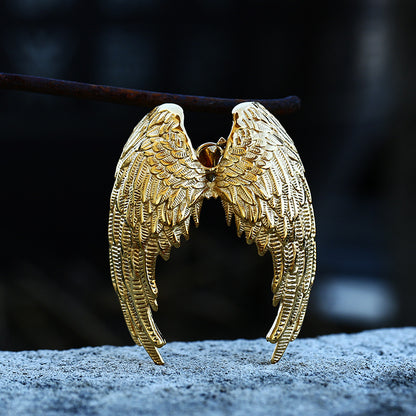 Women's & Men's Stainless Steel Angel Wings Fashion Personality Pendants