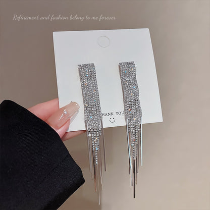 Women's Exaggerated Temperamental Long Fringe High Sense Earrings