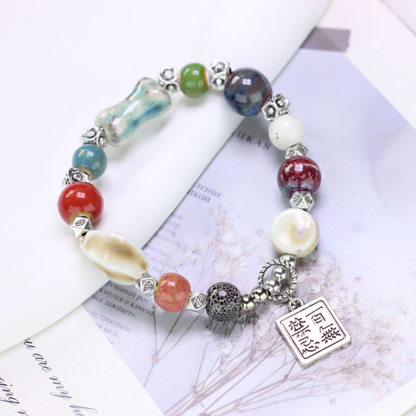 Ornament Ceramic Chinese Beaded Female Niche Bracelets