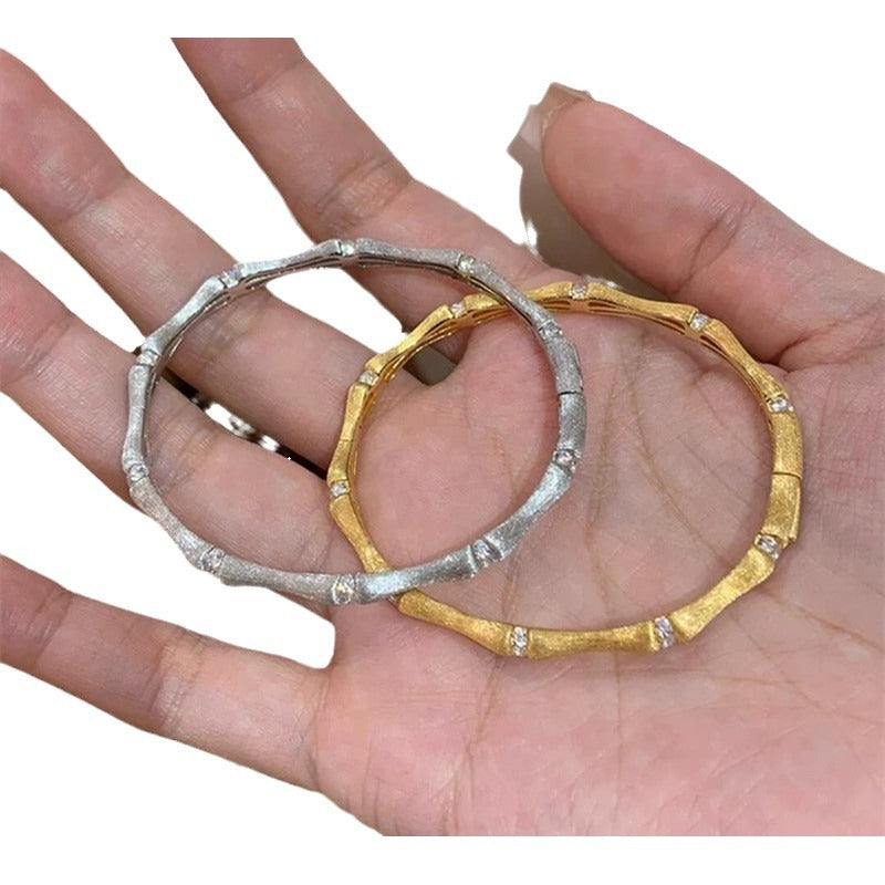 Bamboo Zircon Exquisite Light Luxury High Sense Bracelets