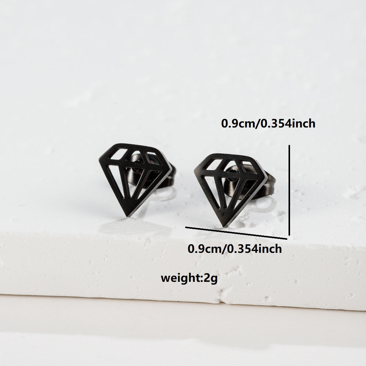 Stainless Steel Halloween Spider Versatile Geometric Earrings