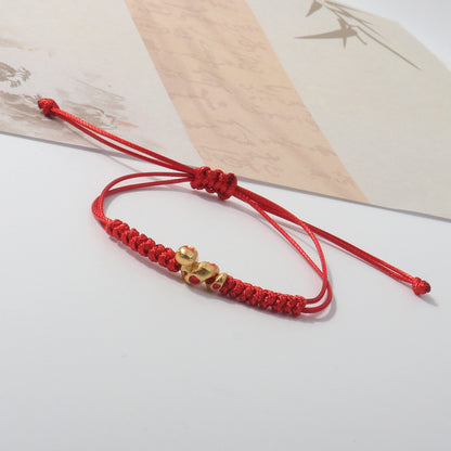 Year Of Snake Woven Love Holding Rabbit Spirit Bracelets