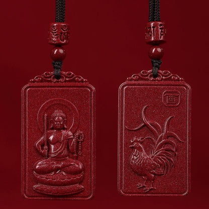 Women's & Men's Zodiac Dragon Patron Year Of Birth Buddha Life Necklaces