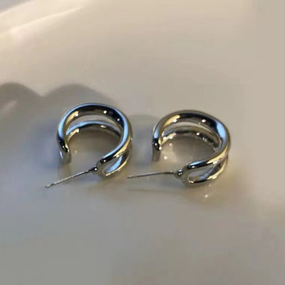 Women's Style Love Heart Set Trendy Temperament Earrings
