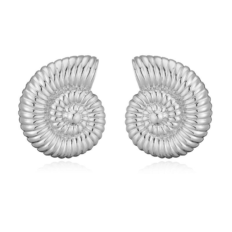 Women's Style Conch Fishbone Ear Exaggerated Personalized Earrings