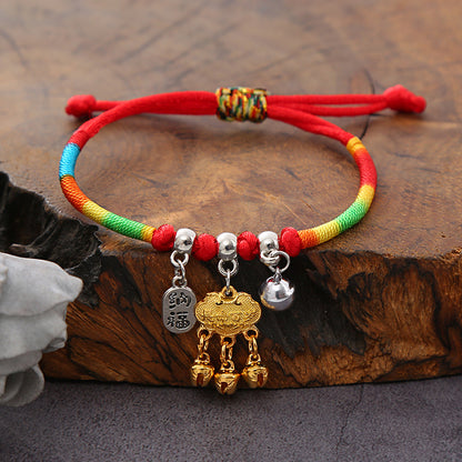 Dragon Boat Festival Handmade Weaving Ethnic Style Red Bracelets