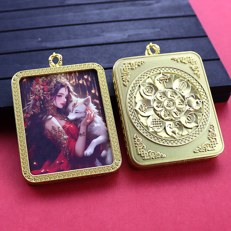 Ethnic Style Golden Fox Previous Life Pendants