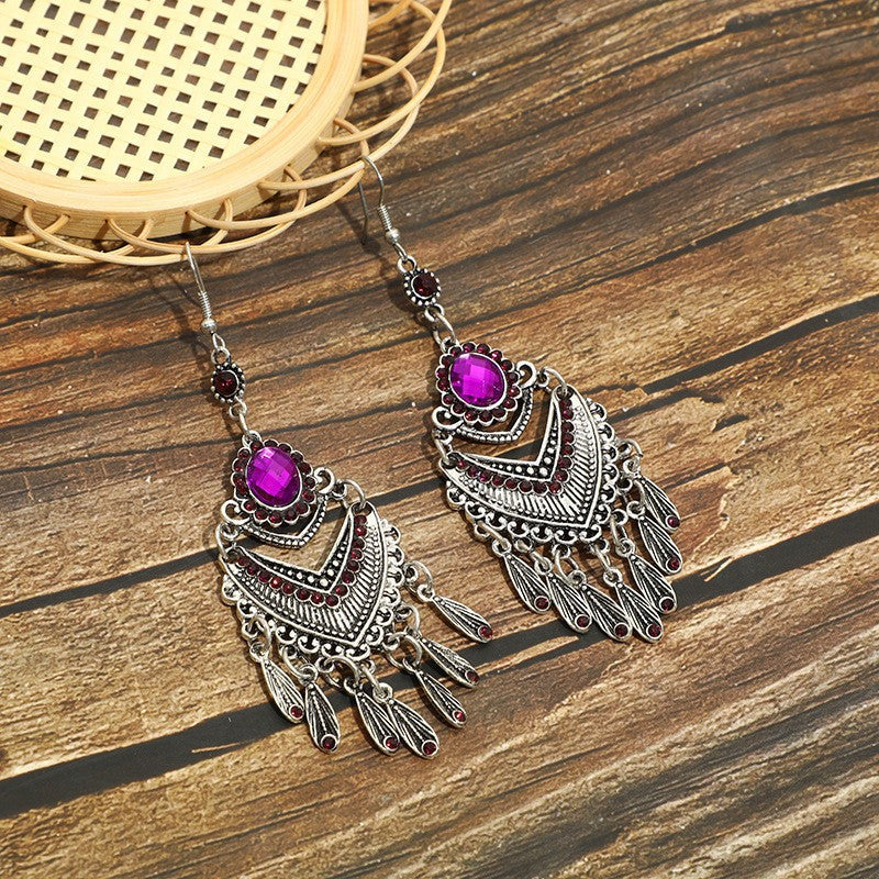 Summer Bohemian Tribe Ethnic Style Long Earrings