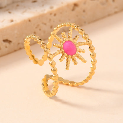 Steel Design Double Line Sun Drip Rings