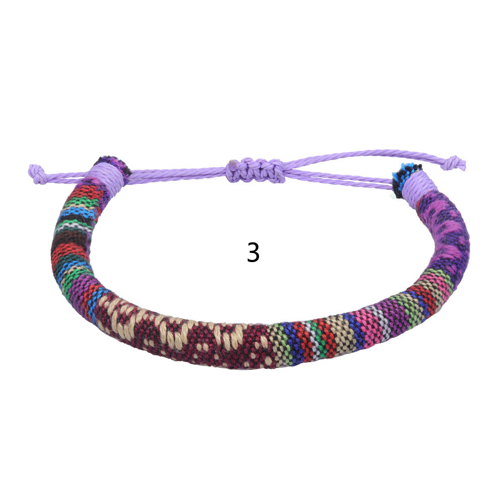 Style Hand Weaving Blue Little Colorful Surfing Bracelets