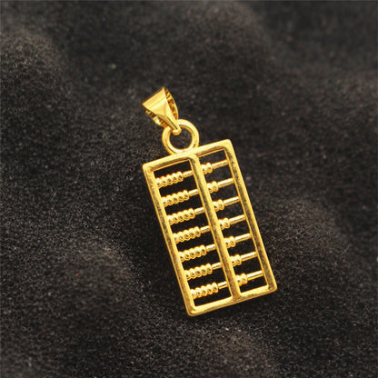Gold Love Long Water Drop Clavicle Pendants