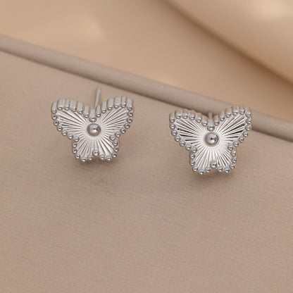 Four-leaf Flower Jewelry Suit Butterfly Laser Necklaces