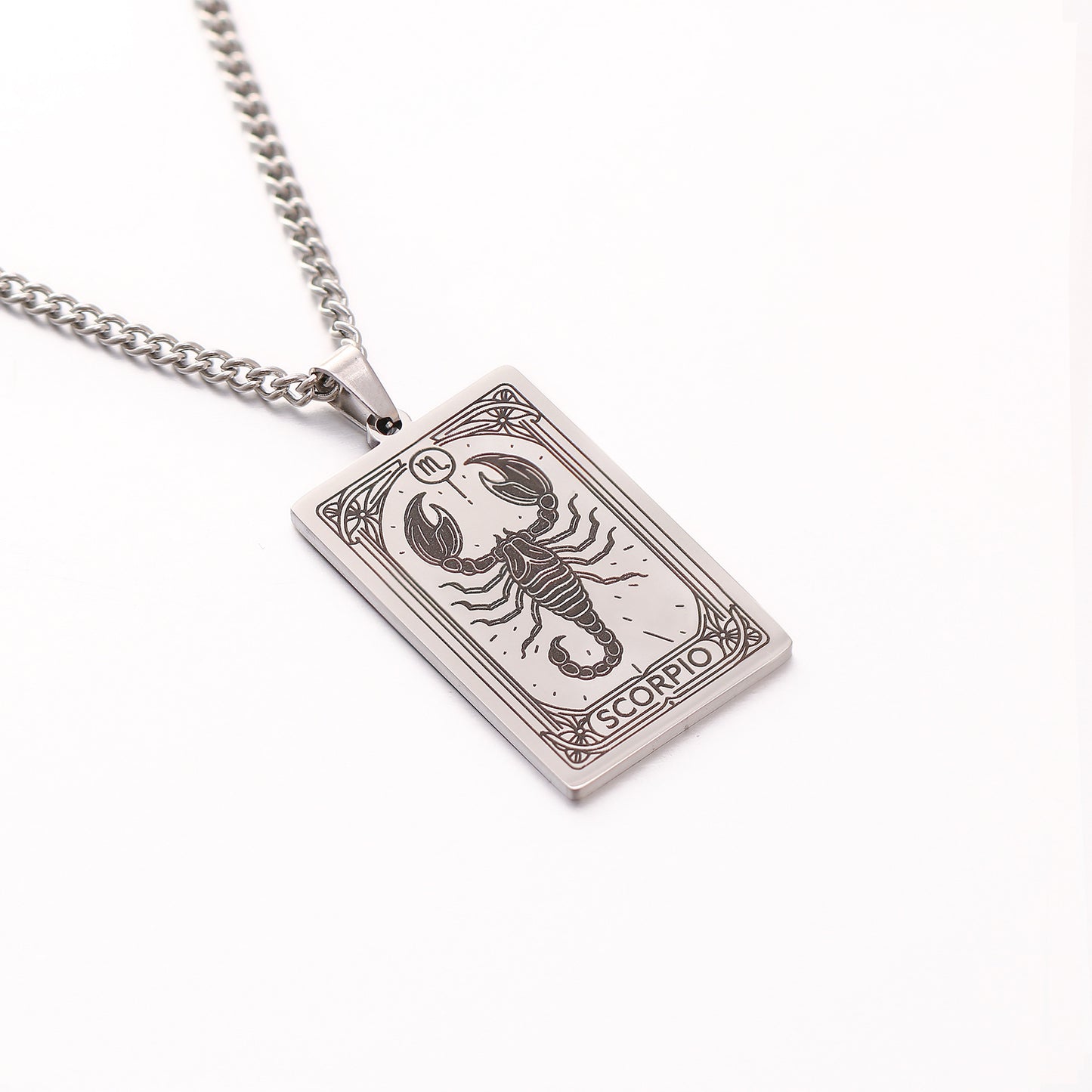 Men's Twee Constellations Logo Dog Tag Vintage Necklaces