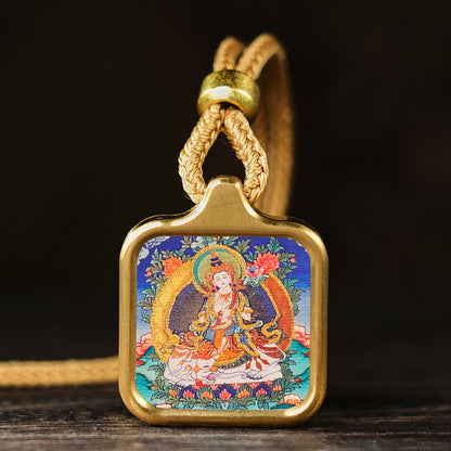 Bodhisattva Dragon Yellow God Of Wealth Necklaces