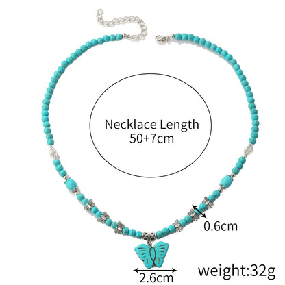 Ethnic Style Jewelry Turquoise Vintage Sweater Necklaces