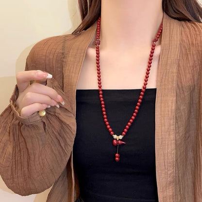 Women's Chinese Style Imitation Cinnabar Gourd Fu Bracelets