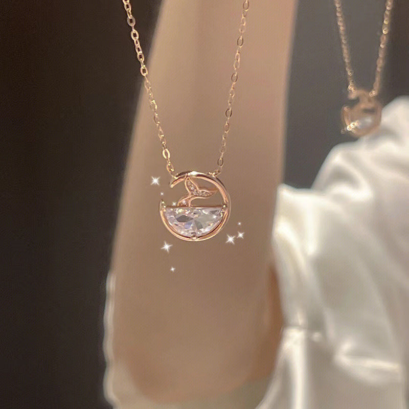 Drop Female Light Luxury Minority Design Necklaces