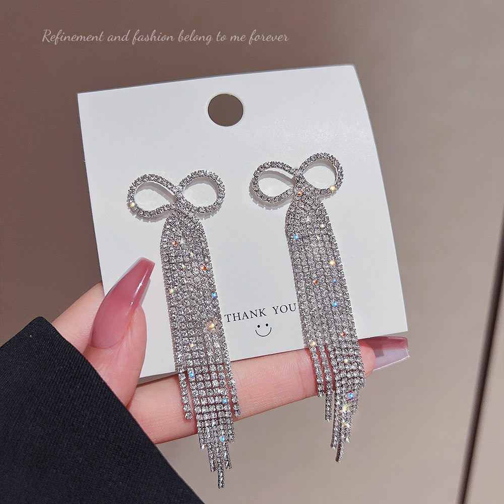 Women's Exaggerated Temperamental Long Fringe High Sense Earrings