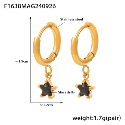 Women's Ear Bones Electroplated Niche Micro Inlaid Earrings