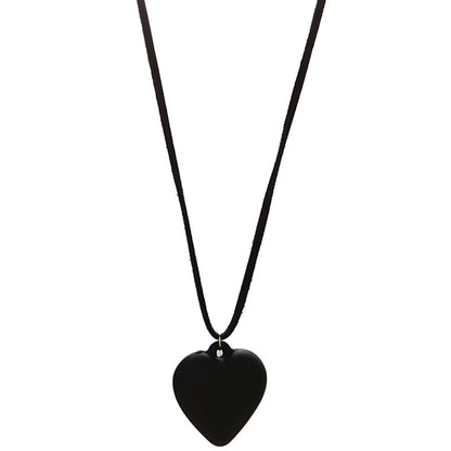 Women's Love Long Leather Rope Adjustable Sweater Necklaces
