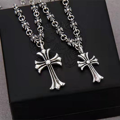 Women's & Men's Cross Ornament Punk Retro Personality Casting Necklaces