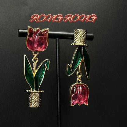 Sweet Court Style Exaggerated Personalized High-grade Earrings