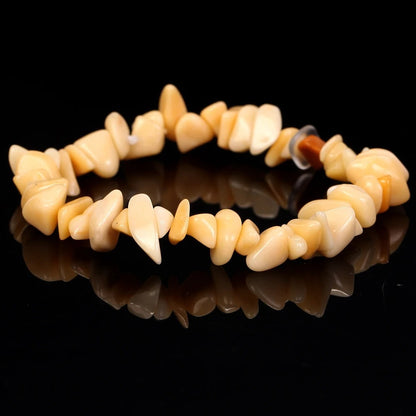 Natural Gravel Amethyst Elastic String Stretchable Bracelets