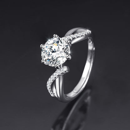 Moissanite Female Live Streaming On Opening Rings