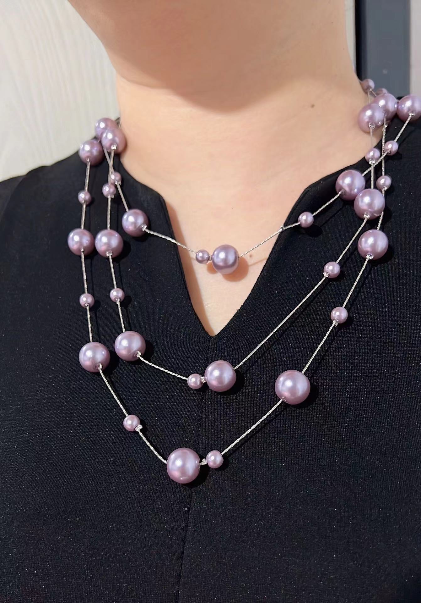 Slouchy Graceful Ball Plunger Series Set Necklaces