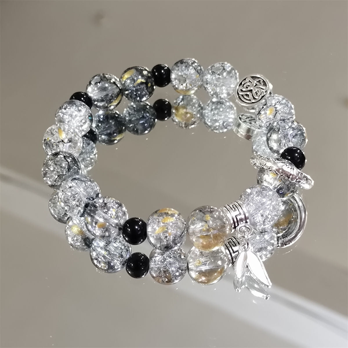 Men's Style Ice Crack Beaded Advanced Niche Bracelets