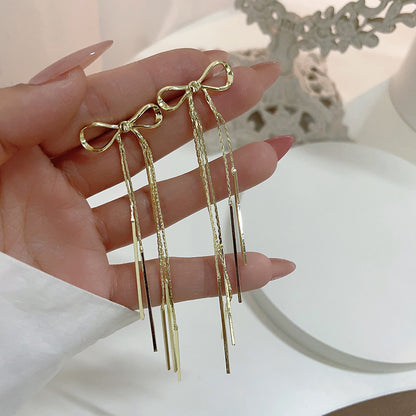 Women's Fairy Long Ear Line Tassel Minimalism Earrings