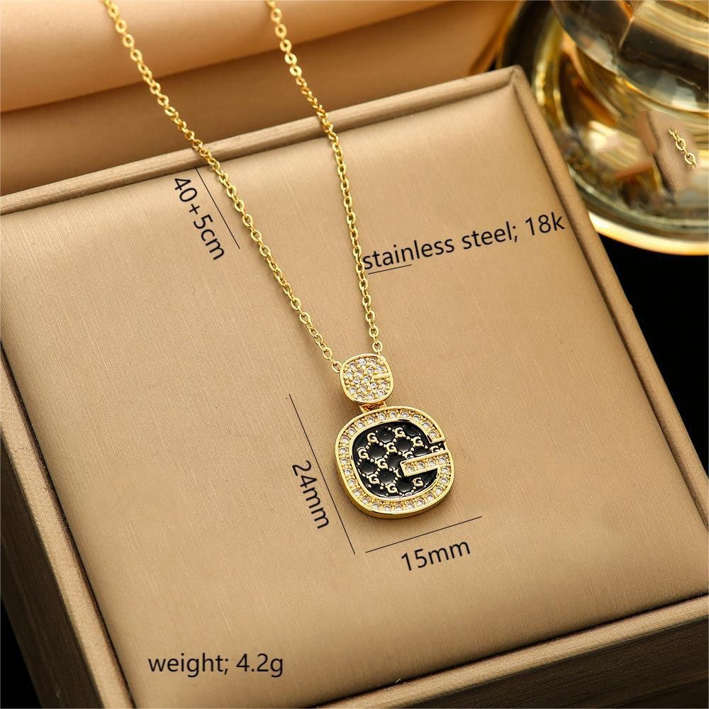 Women's Steel Ornament Design High-grade Light Luxury Necklaces