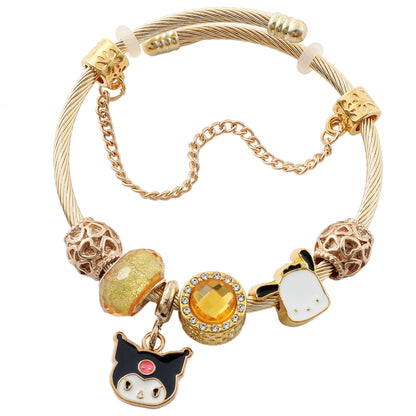 Anime Hello Kitty Clow Beaded Ornament Bracelets