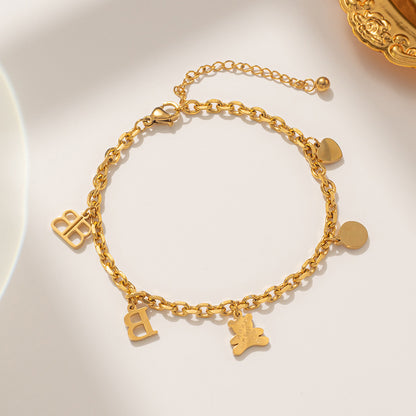 Hip Hop Bear Female Summer Niche Design Bracelets
