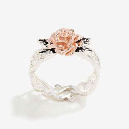 Gold Plated Flower Vintage Sier Color Rings