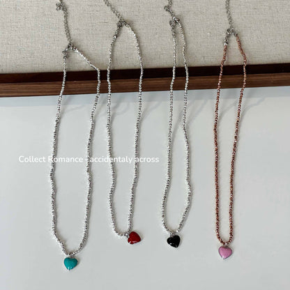 Design Small Pieces Of Sier Love Necklaces