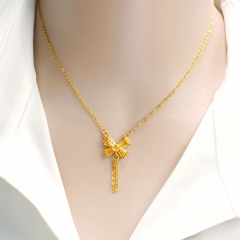 Women's Placer Gold For No Color Fading On Necklaces