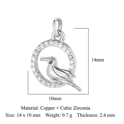 Cat Snake Copper Zircon Ornament Accessories Pendants