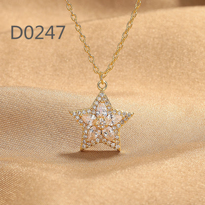 Women's Fashionable Light Luxury Couple High-grade Niche Unique Clavicle Necklaces