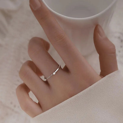 Women's Diamond Chain Cold Style Design Simple Personality Korean Rings