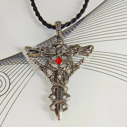 Dragon Plate Sword Inlaid Jewel Personal Accessories Necklaces