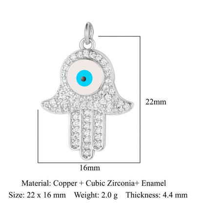 Love Bear Owl Copper Zircon Eyes Pendants